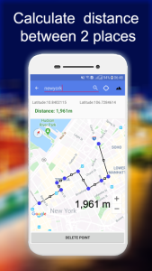 اسکرین شات 2 برنامه Distance And Area Measurement
