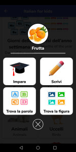 اسکرین شات 2 برنامه Italian for kids