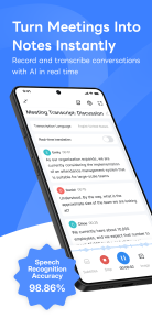 اسکرین شات 1 برنامه Notta-Transcribe Audio to Text