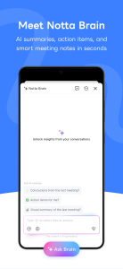 اسکرین شات 3 برنامه Notta-Transcribe Audio to Text