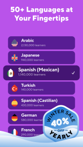 اسکرین شات 1 برنامه Drops: Language Learning Games