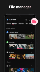 اسکرین شات 2 برنامه Lark Video Player