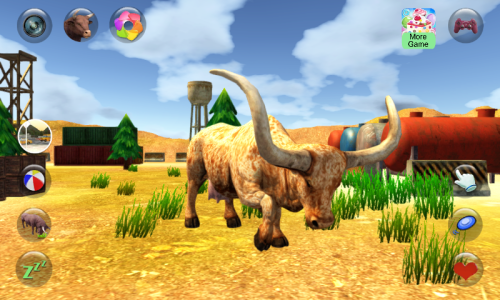 اسکرین شات 3 برنامه Talking Bull: Virtual Pet Fun