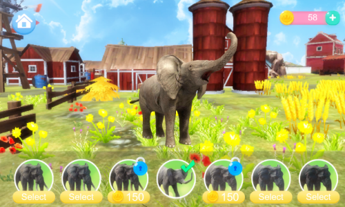 اسکرین شات 5 برنامه Talking Elephant: Fun Trunk