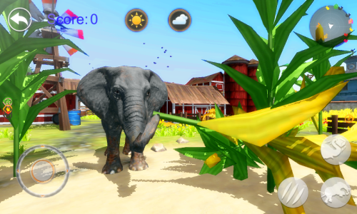 اسکرین شات 2 برنامه Talking Elephant: Fun Trunk