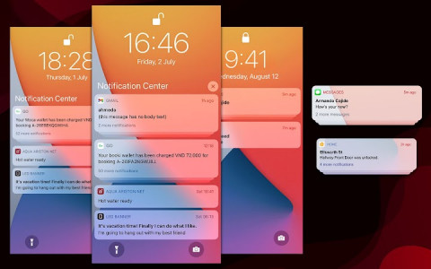 اسکرین شات 3 برنامه Launcher iOS 15