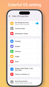اسکرین شات 8 برنامه Colorful OS Launcher: Themes