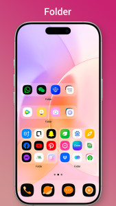 اسکرین شات 6 برنامه Colorful OS Launcher:Aesthetic