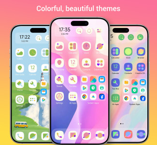 اسکرین شات 2 برنامه Colorful OS Launcher: Themes