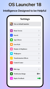 اسکرین شات 5 برنامه OS Launcher 18 - iLauncher OS