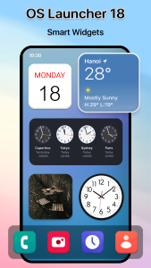 اسکرین شات 3 برنامه OS Launcher 18 - iLauncher OS