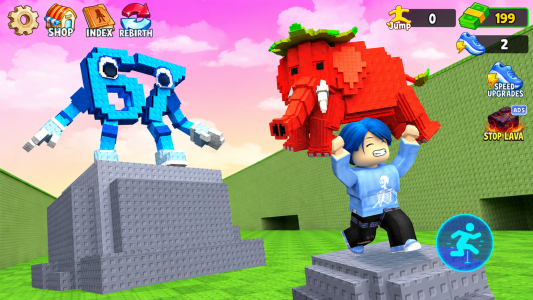 اسکرین شات 1 بازی Brainrot Jump: Infinite Wave