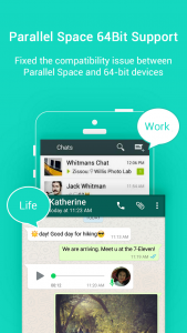 اسکرین شات 2 برنامه Parallel Space - 64Bit Support