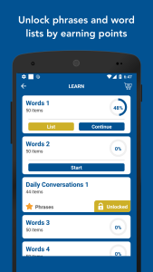 اسکرین شات 6 برنامه Tobo: Learn Swedish Vocabulary