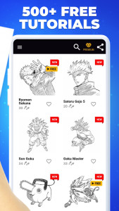 اسکرین شات 3 برنامه How to Draw Anime