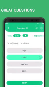 اسکرین شات 6 برنامه Learn Spanish Grammar A1 A2 B1