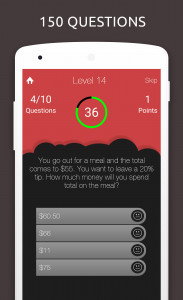 اسکرین شات 3 برنامه Math Quiz: Mathematics Test
