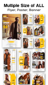 اسکرین شات 3 برنامه Poster Maker, Flyer, Banner Ma