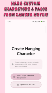 اسکرین شات 4 برنامه Yumo: Status Bar & Notch Pets