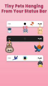 اسکرین شات 2 برنامه Yumo: Status Bar & Notch Pets