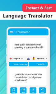 اسکرین شات 1 برنامه All Language Voice Translator