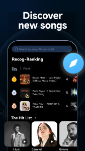 اسکرین شات 2 برنامه Music Recognition - Find Songs