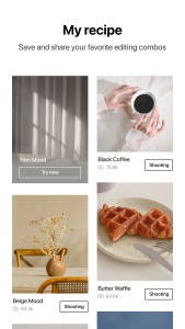 اسکرین شات 3 برنامه Foodie - Filter & Film Camera