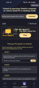 اسکرین شات 6 برنامه Limore Cloud Game