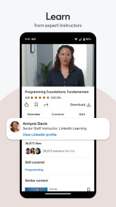 اسکرین شات 3 برنامه LinkedIn Learning
