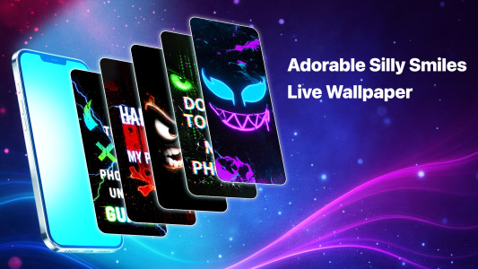 اسکرین شات 1 برنامه Silly Smile Live Wallpaper 4K