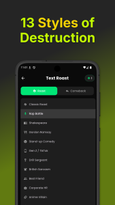 اسکرین شات 6 برنامه RoastGPT: AI Insult & Joke App