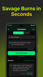 اسکرین شات 3 برنامه RoastGPT: AI Insult & Joke App