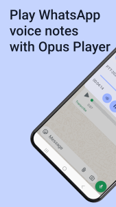 اسکرین شات 1 برنامه Opus Player - WhatsApp Audio