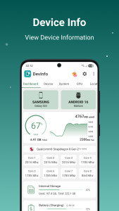 اسکرین شات 1 برنامه Device Info: View phone info