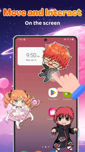 اسکرین شات 4 برنامه Anime Shimeji Pets On Screen