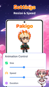 اسکرین شات 6 برنامه Anime Shimeji Pets On Screen