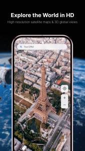 اسکرین شات 1 برنامه Live Satellite View: GPS Maps