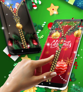 اسکرین شات 6 برنامه Christmas lock screen