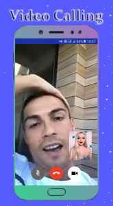 اسکرین شات 3 برنامه Ronaldo Fake Video Call