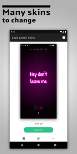 اسکرین شات 5 برنامه Lock Screen Music Player