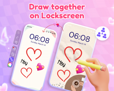 اسکرین شات 1 برنامه Zumee - LockScreen Drawing