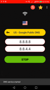 اسکرین شات 1 برنامه Speedy DNS Changer