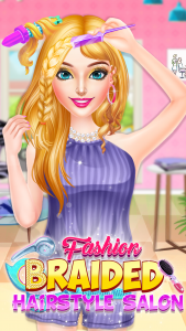 اسکرین شات 3 بازی Braided Hair Salon Girls Games