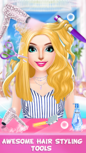 اسکرین شات 4 بازی Braided Hair Salon Girls Games