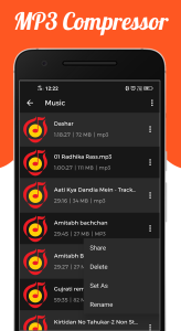 اسکرین شات 2 برنامه Audio : MP3 Compressor