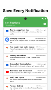 اسکرین شات 1 برنامه Notification History - Norg