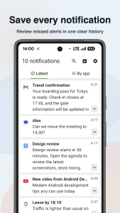 اسکرین شات 1 برنامه Notification History