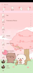 اسکرین شات 8 برنامه SMS Theme Sakura Bears message