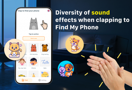 اسکرین شات 5 برنامه Find My Phone by Clap or Flash