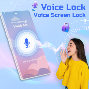 اسکرین شات 1 برنامه Voice Screen Lock & Voice Lock